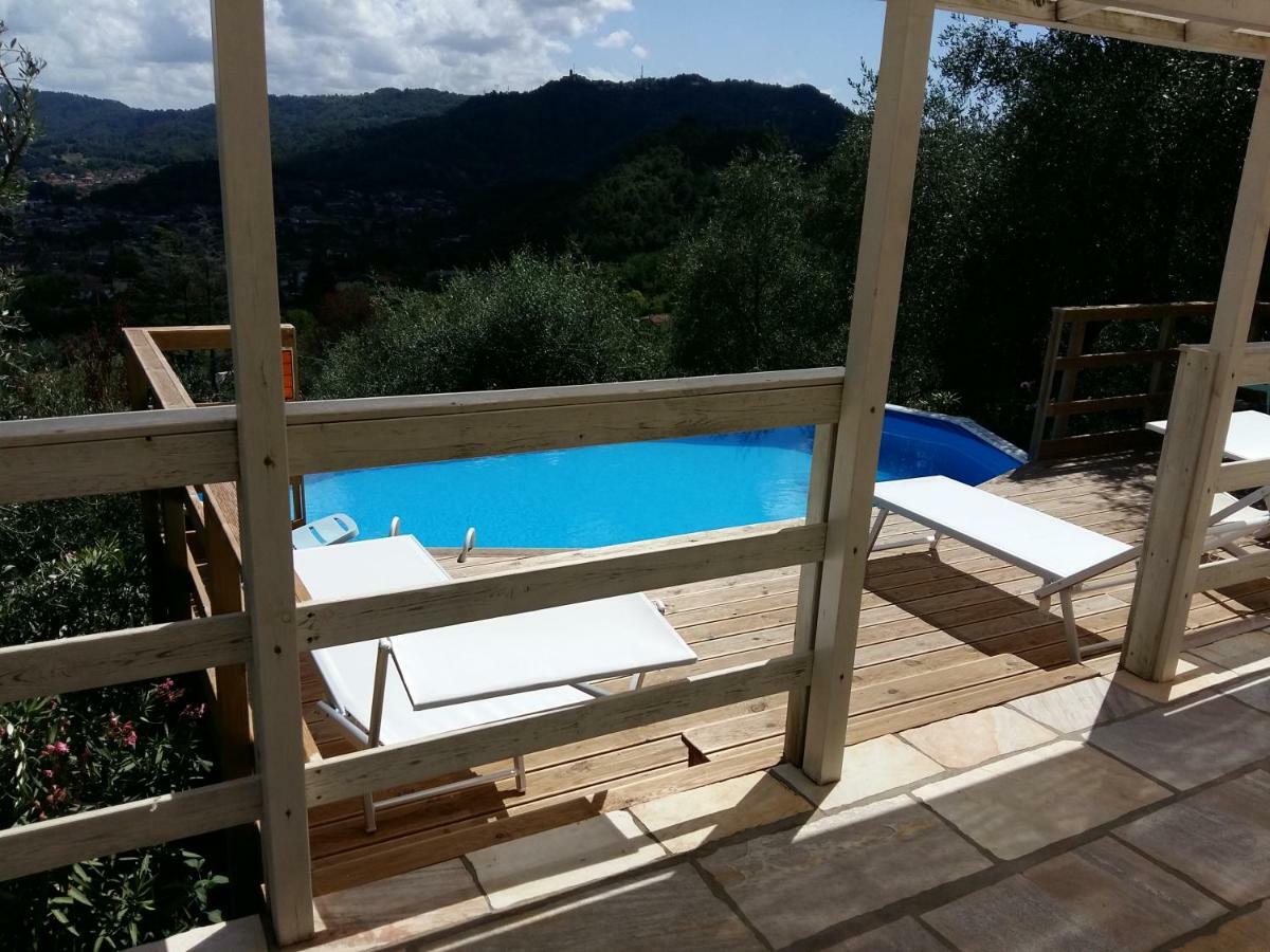 Valuable Rustic Tuscan Swimming Pool, Breathtaking View Of Camaiore Kültér fotó
