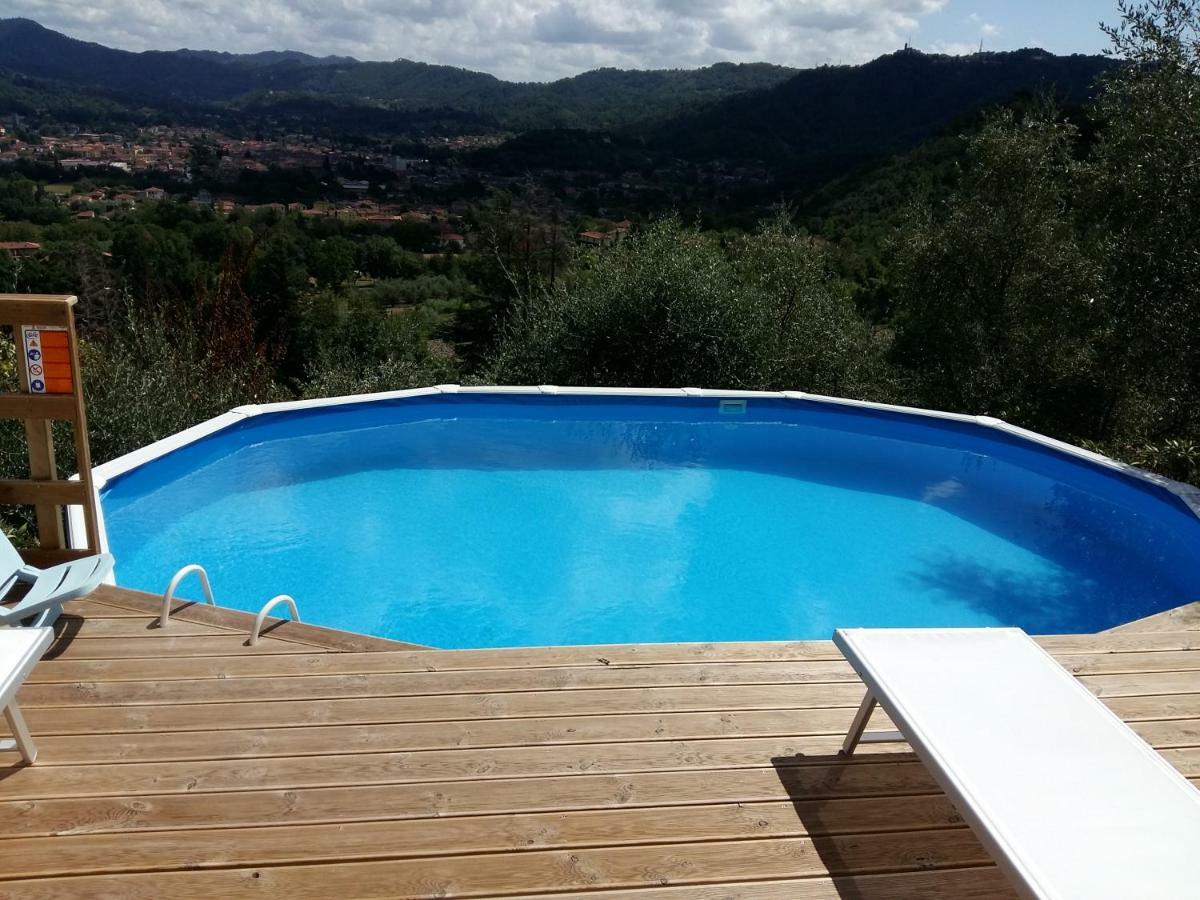 Valuable Rustic Tuscan Swimming Pool, Breathtaking View Of Camaiore Kültér fotó