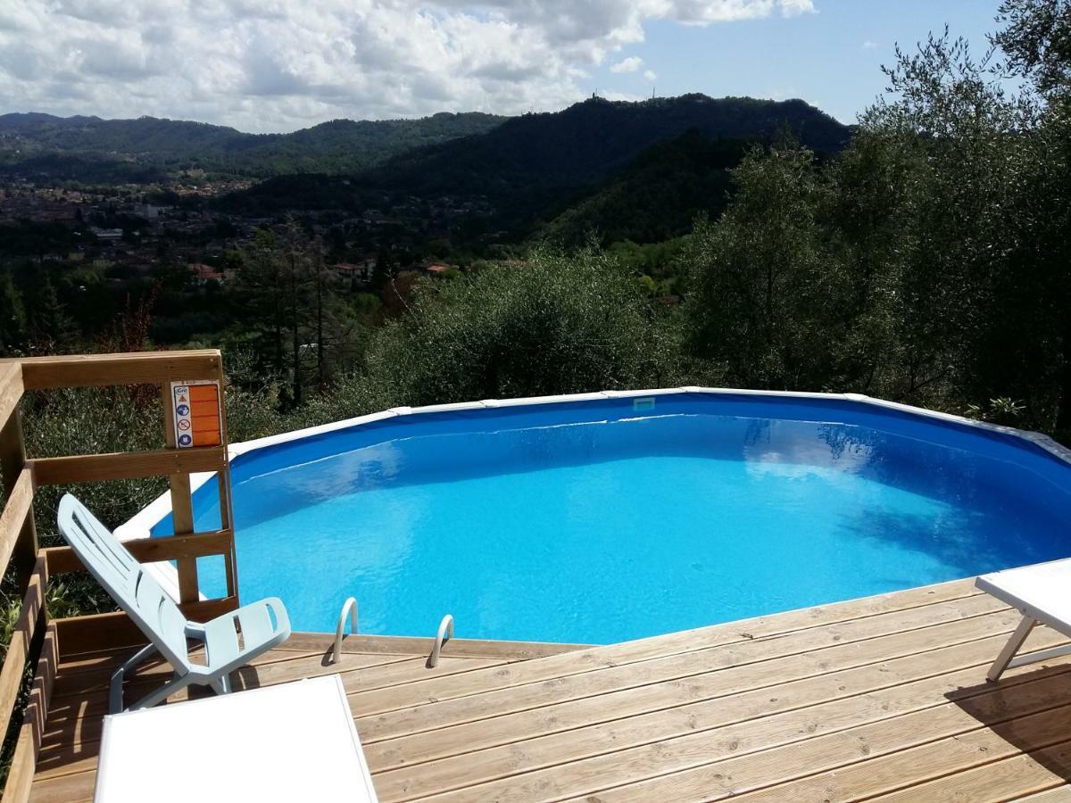 Valuable Rustic Tuscan Swimming Pool, Breathtaking View Of Camaiore Kültér fotó